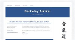 Desktop Screenshot of berkeleyaikikai.org