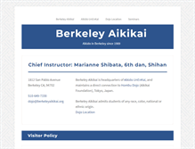 Tablet Screenshot of berkeleyaikikai.org